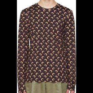 Marine Serre all over moon brown large fit top size Medium w/bag and tags